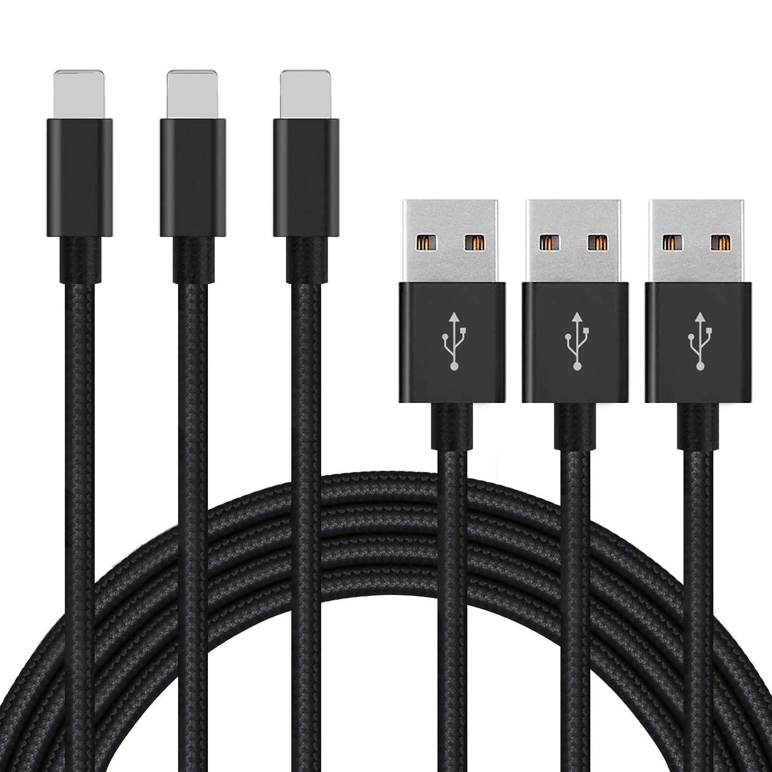 Oem Logo Braided 2A Charger Fast Charging Usb Data Cable For Iphone cable For Apple Cable