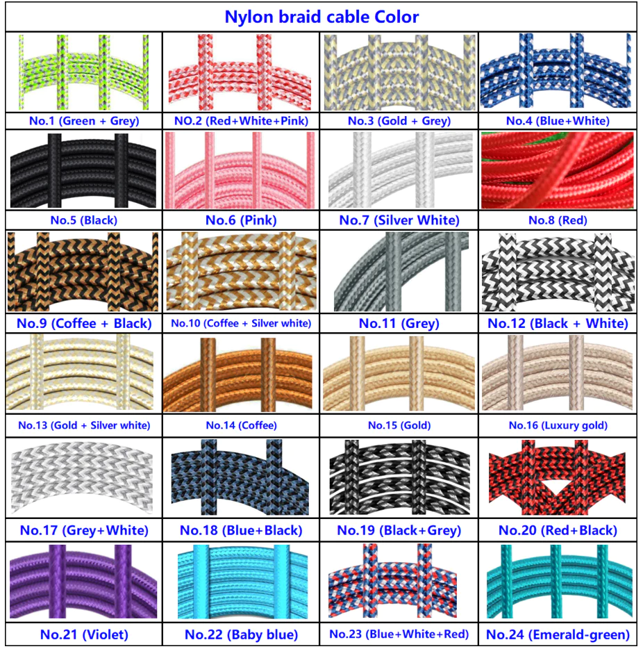 Oem Logo Braided 2A Charger Fast Charging Usb Data Cable For Iphone cable For Apple Cable