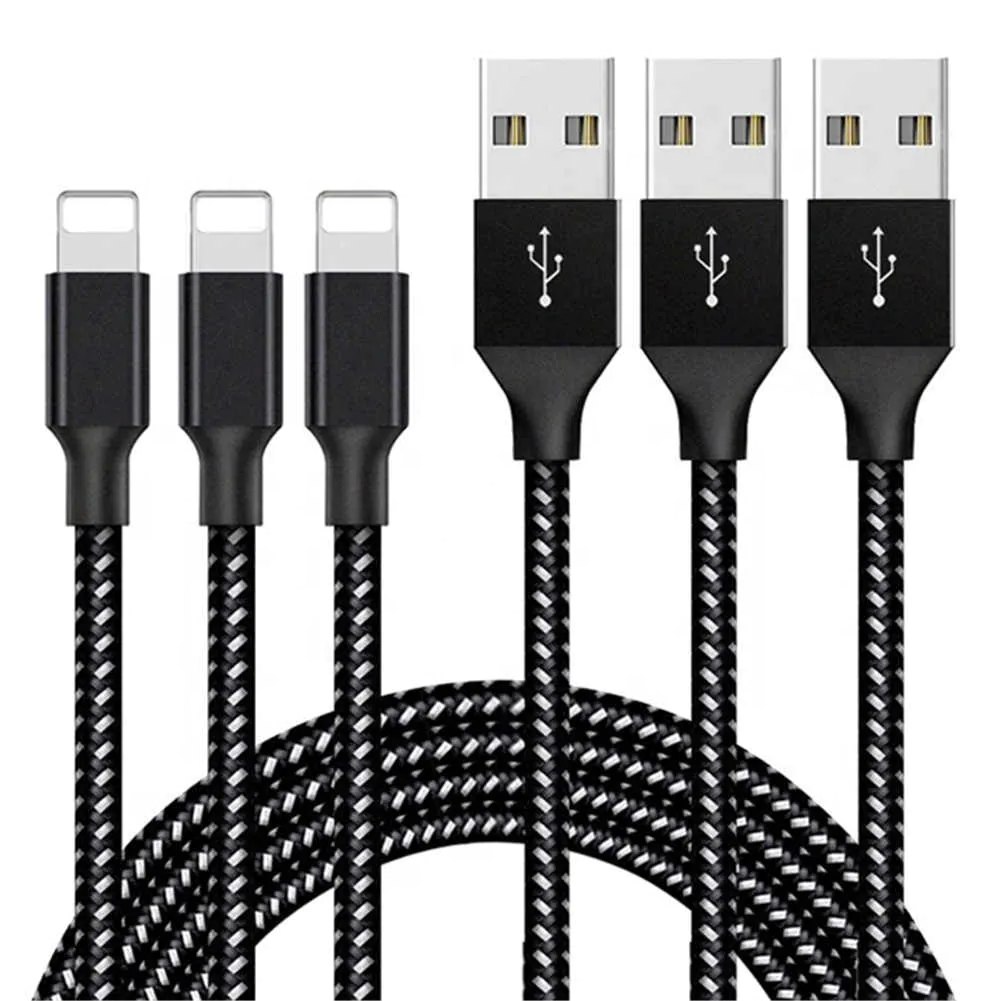 Oem Logo Braided 2A Charger Fast Charging Usb Data Cable For Iphone cable For Apple Cable