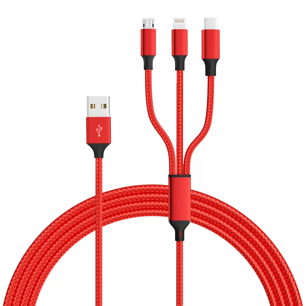 3 in 1 Fast USB  Universal Function Cell Phone Charger Cord